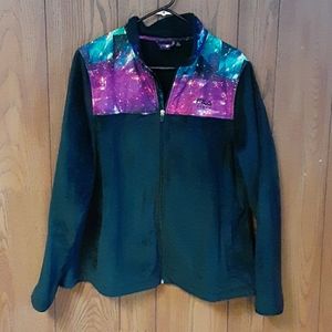 Fleece Galaxy Zip Up Jacket
